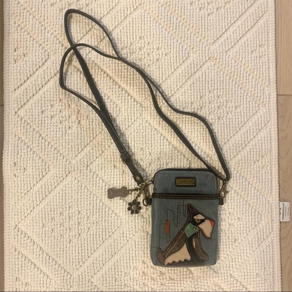 Chala Leather Patchwork Scottie Dog Crossbody Bag - Picture 5 of 10